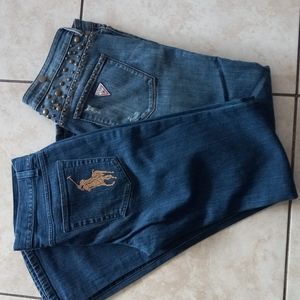 Two Jeans, Guess(1) and Ralph Lauren (1) Size 28